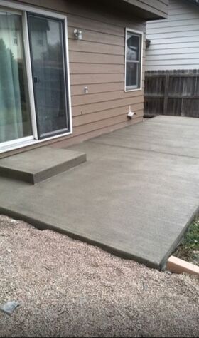 Front Range Spray Foam Concrete leveling on back patio